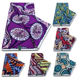 Prix de gros africain véritable cire imprime tissu Ankara cire 100% coton tissu garanti véritable