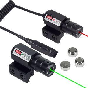 Mini visée laser à point rouge foncé pour fusil, odorde tir, odorde chasse, réglable, 11mm, 20mm,