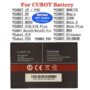 Batterie d'origine pour CUBOT J9 P40 P50 Note S Plus 20 Pro arc-en-ciel NOVA MANITO Magic ECHO X18
