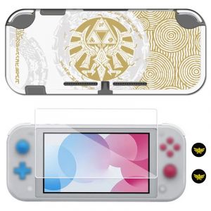 Pack d'accessoires de jeu Switch Lite, étui de protection en plastique dur, coque avec protecteur