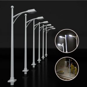 Lampadaire modèle HO N échelle 3V, 20 pièces, pour Train de construction, Micro Litz pré-soudé pour