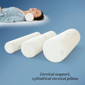 Rouleau de cou Cervical en mousse à mémoire de forme, oreiller traversin pour le soutien du lit,