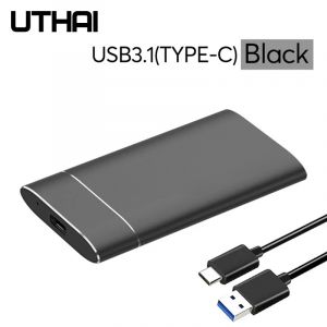 UTHAI T37 MSATA vers USB3.0 boîtier de disque dur adaptateur en alliage d'aluminium Mini-SATA SSD