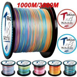 Thornsline Asura série 8 brins 4 tressé 1000M 3000M ligne de pêche Multifilament PE ligne pour la