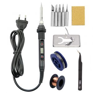 Fer à souder à température réglable 80W 220V / 110V LCD fer à souder électrique outils de réparation