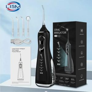 Irrigateur buccal, d&eacute;tartreur dentaire, r&eacute;glage &agrave; 5 vitesses, Jet d'eau dentaire Portable, 350ML,