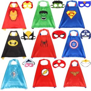 Disney Halloween enfant film Avengers luxe impression cape Justice super-héros Spiderman Hulk
