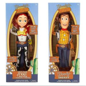 40 cm Anime Toy Story 2 Woody Jessie figurine jouets parlant Woody chanter doux décoration