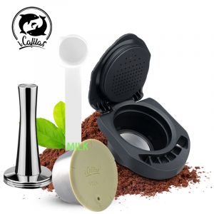 ICafilas-Adaptateur aste Dolce Gusto, dosette de café, de lait, en acier inoxydable, pour