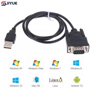 Adaptateur de c&acirc;ble USB RS232 vers DB m&acirc;le &agrave; 9 broches, convertisseur, prend en charge le syst&egrave;me