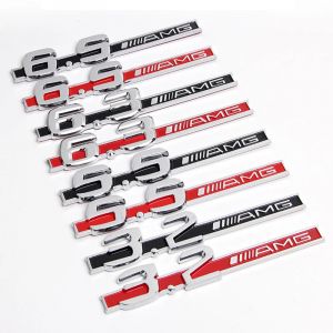3d ABS Chrome noir Logo 3.2 5.5 6.5 6.3 AMG emblème autocollant voiture garde-boue côté Badge pour