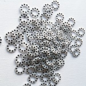 Rondelle de roulement de couteau, pi&egrave;ce de couteau en c&eacute;ramique, roulement &agrave; billes blanc, outils