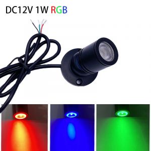 DC12V RGB LED projecteur chambre décor réglable couleur lumineuse Mini plafond projecteur vitrine
