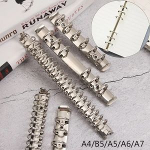 Clip de reliure à anneaux en spirale en métal A4/B5/A5/A6/A7, Clip de dossier à feuilles mobiles,