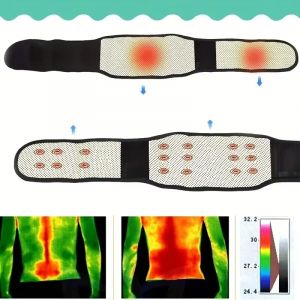 Ceinture de soutien auto-chauffante pour le bas du dos, thérapie magnétique lombaire, bandage de