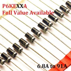 Diode TV P6KE6.8A P6KE6A8 P6KE10A P6KE12A P6KE13A P6KE15A P6KE16A P6KE18A P6KE24A