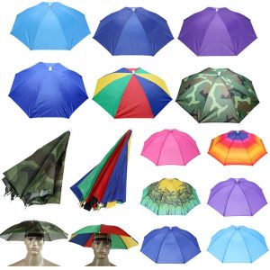 Chapeau parapluie Portable, casquette de p&ecirc;che, Anti-pluie, Anti-soleil, pour adultes et enfants,