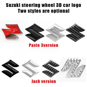 Autocollant central de volant en ABS, logo S, style de voiture pour Suzuki Grand Vitara Sx4 Swift