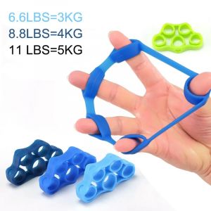 Silicone Doigt Pince Gym Main Poign&eacute;e R&eacute;sistance Bande Poignet Civi&egrave;re &Eacute;lastique Cinq Doigt Expander