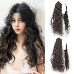 Ocelot 16-24 pouces synthétique ondulé extension de cheveux perruque naturel ondulation d'eau femmes
