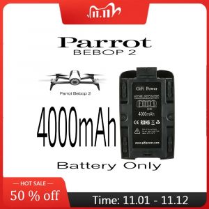 Batterie Lipo améliorée pour Drone Parrot Bebop 2, 4000mAh, 11.1V, Rechargeable, pour pièces de