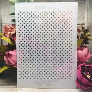 Pochoirs A4 en forme de petit cœur de Bergame, 29cm, pour peinture murale, scrapbooking, coloriage,
