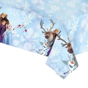 Nappe jetable Disney la reine des neiges Anna Elsa princesse, fournitures de f&ecirc;te d'anniversaire,