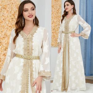 Abaya Dubai-Robe musulmane de luxe pour femmes, Kaftan, Islam Kimono, Caftan Marocain Maxi, Robes de
