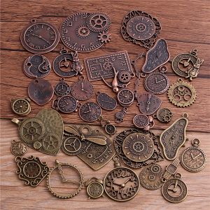 Breloques en alliage de zinc vintage pour horloge Steampunk, pendentif en métal mixte, bijoux de