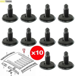 10 pi&egrave;ces pour VW Transporter T5 T6 T6.1 2003 - 2021 trous de galerie de toit panneau vis
