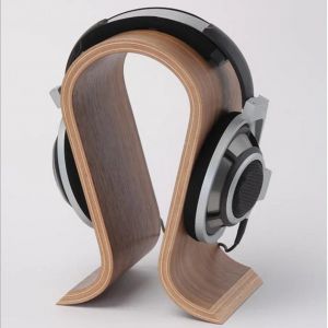 Support de casque en bois pour écouteurs, présentoir de casque de bureau, pour presque tous les