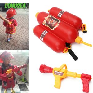 Sac à dos de pompier pour enfants, pistolet à eau, pistolets à eau, jeux de plage en plein air,