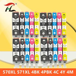 Cartouche d'encre Compatible pgi-570xl PGI570 570xl PGI-570 CLI-571 pour imprimante Canon PIXMA