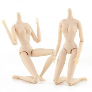 Corps articulé de 28cm de hauteur pour poupée de 30cm, 28 articulations mobiles, corps féminin,