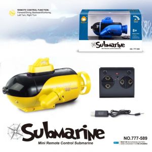 Mini sous-marin télécommandé sans fil, bateau à quatre canaux, double hélice, jouets sous-marins