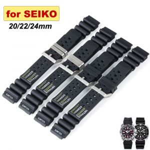 Bracelet en caoutchouc 20mm 22mm 24mm ND Limits plongeur bracelet de montre en Silicone pour Seiko
