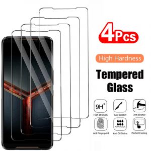 4 pièces verre trempé pour Asus Zenfone 8 9 ROG Phone 7 6 Pro 5 3 Strix 2 2.5D 9H Film de protection
