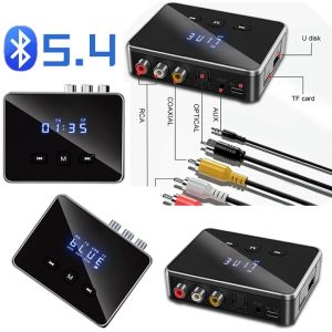 Voiture Bluetooth 5.4 émetteur récepteur aptX HD 3.5mm Jack Aux adaptateur sans fil musique pour TV