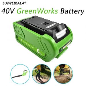 Batterie Li-ion Rechargeable 2024 40V 18650, 6000mAh, pour GreenWorks 29462 29472 29282 G-MAX GMAX,