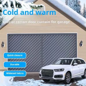 Rideau de porte de garage en coton froid, isolation thermique, magn&eacute;tique, auto-absorption,