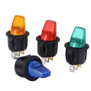 1 pi&egrave;ces interrupteur &agrave; bascule marche-arr&ecirc;t 12V 220V lampe &eacute;clair&eacute;e par LED avec bouton sp&eacute;cial