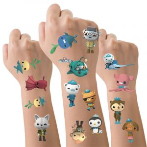 Octonauts 6 pièces non répétiant enfants jouets autocollant de tatouage film Barnacles Peso PVC