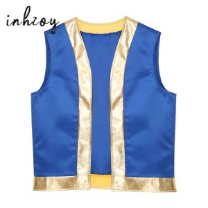 Costume de crapaud pour hommes, gilet d'halloween sans manches, lampe de Prince arabe, déguisement