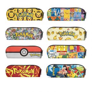 Trousse &agrave; crayons Pokemon Pikachu, trousse &agrave; crayons de dessin anim&eacute; Pikachu, sac &agrave; stylos en