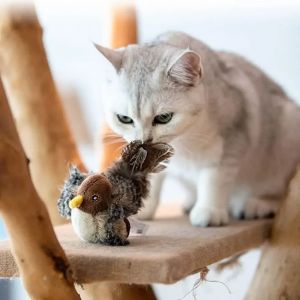 Jouet de chat d&rsquo;oiseau battante, jouet interactif d&rsquo;oiseau de chat d&rsquo;oiseau flappy pour les chats,