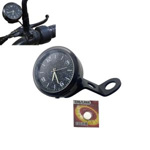 Guidon étanche horloge à Quartz montre lumineuse support de rétroviseur universel pour moto moto
