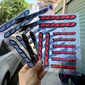 Autocollant rouge pour carénage de moto, emblème pour Suzuki GSXR 600 750 1000 GSXR1000 GSXR600,