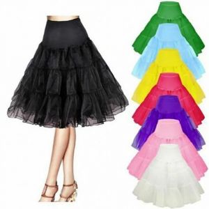 Jupon en Tulle Vintage des années 50 pour femmes, sous-jupe Tutu demi-glissante