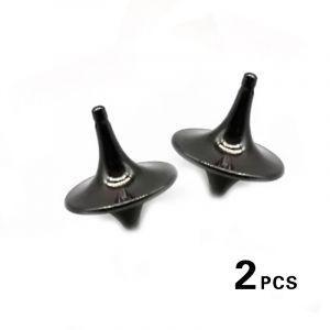 2 pièces film chaud Totem métal Gyro argent main toupie bout des doigts petit Cyclone Gyroscope