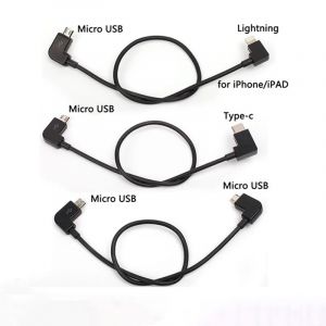 Câble de données pour Drone DJI Spark/MAVIC Pro/Mavic 2, contrôle Micro USB vers éclairage/type